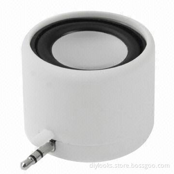 3.5mm Mini Mobile Clip Speaker for New iPad 3 with 200Hz-17kHz Frequency and 4 Ohms Impedance